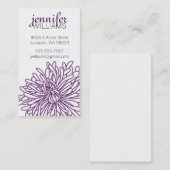 Chrysanthemum Blossom Calling Card Contactkaartje (Voorkant / Achterkant)