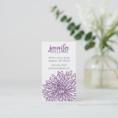 Chrysanthemum Blossom Calling Card Contactkaartje (Staand voorkant)