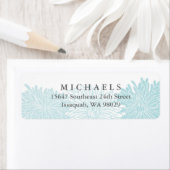 Chrysanthemum Blossom Retouradres Labels (Insitu)
