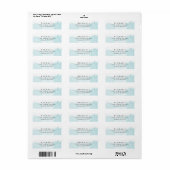 Chrysanthemum Blossom Retouradres Labels (Full Sheet)