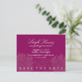Chrysanthemum Blossom Save the Date Aankondigingskaart (Staand voorkant)