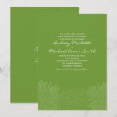 Chrysanthemum Blossom Wedding Uitnodiging (Voorkant / Achterkant)