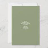 Chrysanthemum Blossom Wedding Uitnodiging (Achterkant)