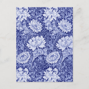 Chrysanthemum Blue, William Morris Briefkaart