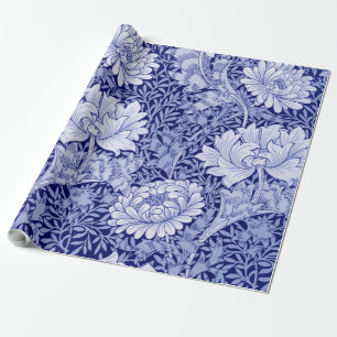 Chrysanthemum Blue, William Morris Cadeaupapier