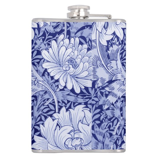 Chrysanthemum Blue, William Morris Heupfles (Achterkant)