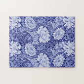 Chrysanthemum Blue, William Morris Legpuzzel (Horizontaal)