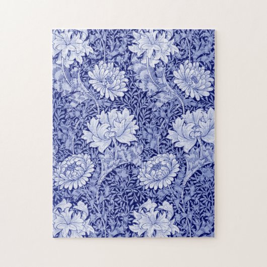 Chrysanthemum Blue, William Morris Legpuzzel (Verticaal)