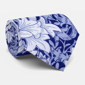 Chrysanthemum Blue, William Morris Stropdas (Opgerold)