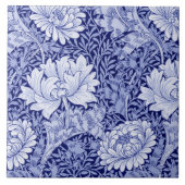 Chrysanthemum Blue, William Morris Tegeltje (Voorkant)