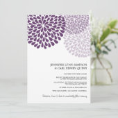 Chrysanthemum Bouquet (Paars) Kaart (Staand voorkant)