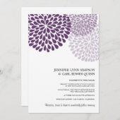 Chrysanthemum Bouquet (Paars) Kaart (Voorkant / Achterkant)