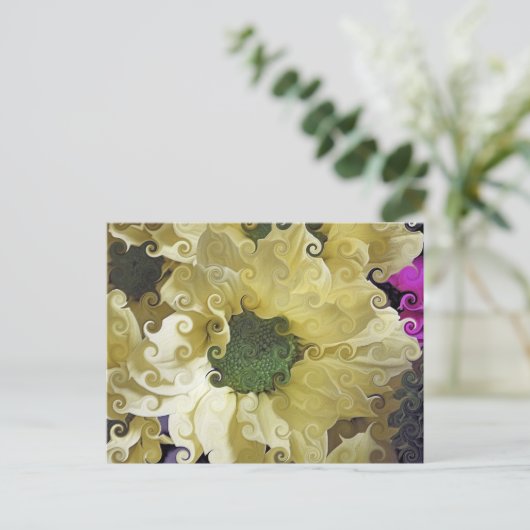 CHRYSANTHEMUM BRIEFKAART (Staand voorkant)
