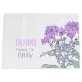 Chrysanthemum bruiloft bloem meisje paarse gunst t groot cadeauzakje (Voorkant)