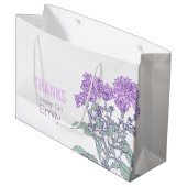 Chrysanthemum bruiloft bloem meisje paarse gunst t groot cadeauzakje (Voorkant Gekanteld)