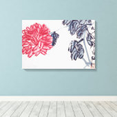 Chrysanthemum Canvas Afdruk (Insitu (Houten vloer))