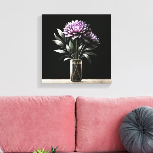 Chrysanthemum Canvas Afdruk (Insitu (Woonkamer))