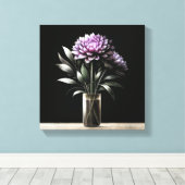 Chrysanthemum Canvas Afdruk (Insitu (Houten vloer))