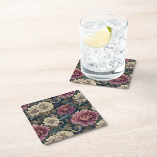 Chrysanthemum Coaster Kartonnen Onderzetters (Insitu)