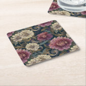 Chrysanthemum Coaster Kartonnen Onderzetters (Schuin)