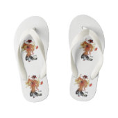 Chrysanthemum Cute Flower Floral Funny Girl Kinder Teenslippers (Voetbed)