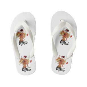 Chrysanthemum Cute Flower Floral Funny Girl Kinder Teenslippers