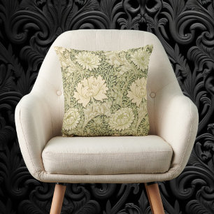 Chrysanthemum door William Morris, Vintage Kunst Kussen