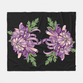 Chrysanthemum Fleece Deken