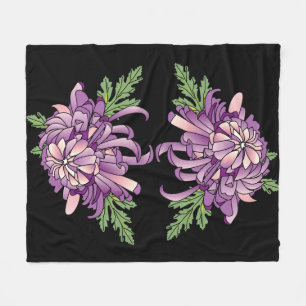 Chrysanthemum Fleece Deken