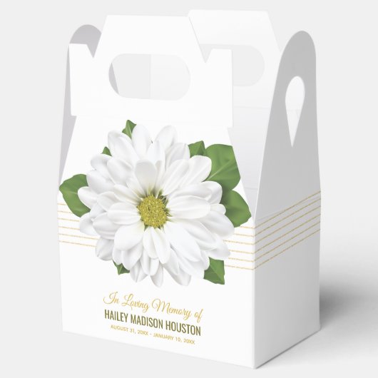 Chrysanthemum Flower Bedankdoosjes (Geopend)