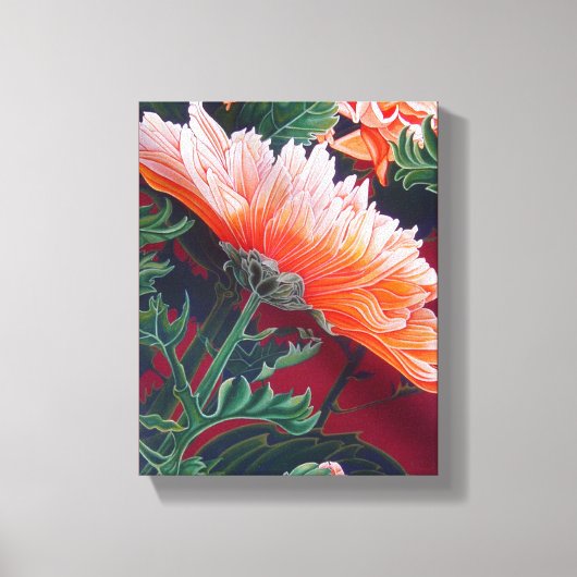 Chrysanthemum Flower Canvas Afdruk (Voorkant)