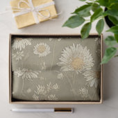 Chrysanthemum flower  ephemerpatroon tissuepapier (Geschenk)
