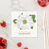 Chrysanthemum Flower Funeral Memorial Napkins Servet (Insitu)