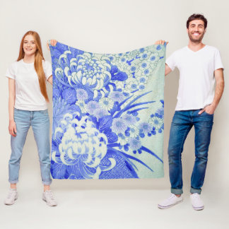 Chrysanthemum Flower, Japans design Fleece Deken