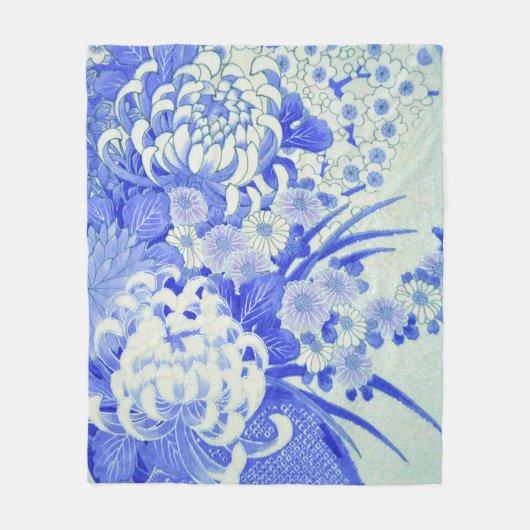Chrysanthemum Flower, Japans design Fleece Deken (Voorkant)