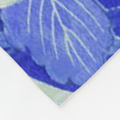 Chrysanthemum Flower, Japans design Fleece Deken (Hoek)