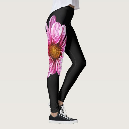 Chrysanthemum Flower lecna Leggings (Rechts)