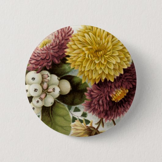 Chrysanthemum Flower Mum Bouquet Ronde Button 5,7 Cm (Voorkant)