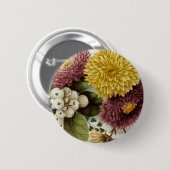 Chrysanthemum Flower Mum Bouquet Ronde Button 5,7 Cm (Voorkant /achterkant)