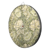 Chrysanthemum Flower Pattern (door William Morris) Dartbord (Voorkant Rechts)
