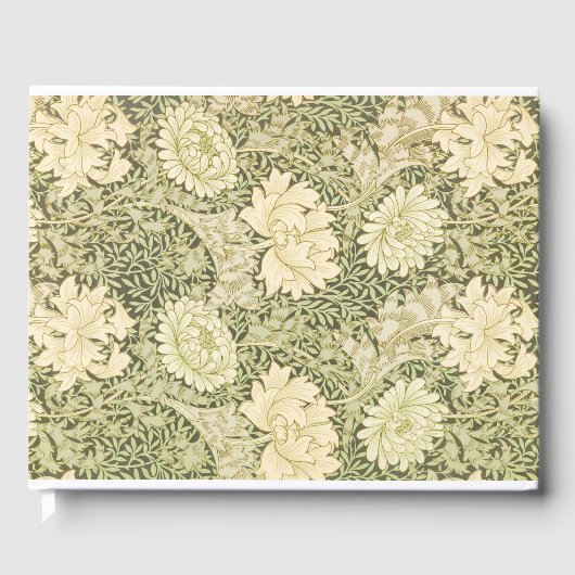 Chrysanthemum Flower Pattern (door William Morris) Gastenboek (Voorkant)
