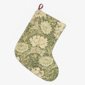 Chrysanthemum Flower Pattern (door William Morris) Grote Kerstsok (Voorkant (Hangend))