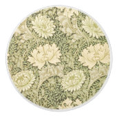 Chrysanthemum Flower Pattern (door William Morris) Keramische Knop (Voorkant)