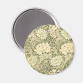 Chrysanthemum Flower Pattern (door William Morris) Magneet (Voorkant / Achterkant)