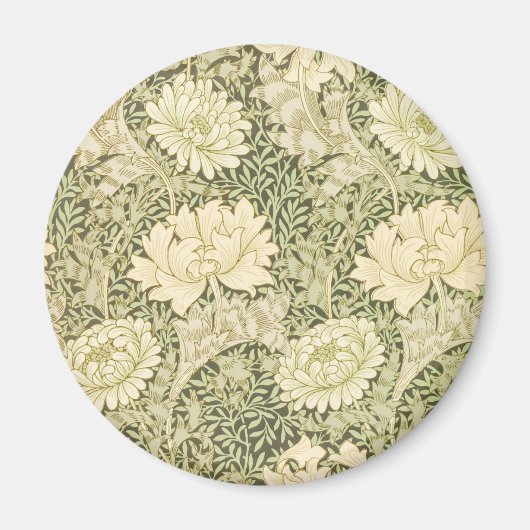 Chrysanthemum Flower Pattern (door William Morris) Magneet (Voorkant)
