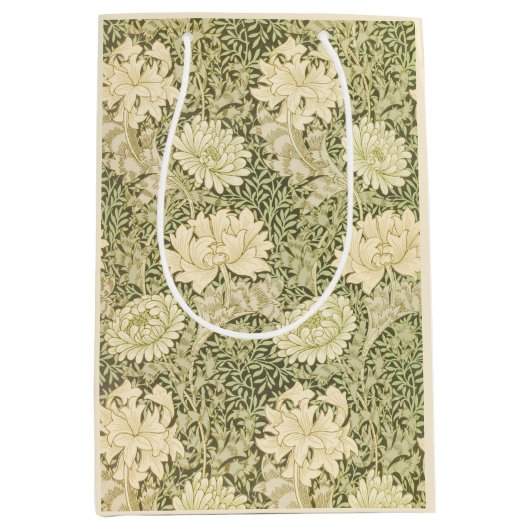 Chrysanthemum Flower Pattern (door William Morris) Medium Cadeauzakje (Voorkant)