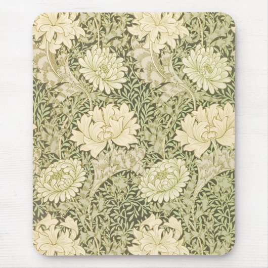 Chrysanthemum Flower Pattern (door William Morris) Muismat (Voorkant)