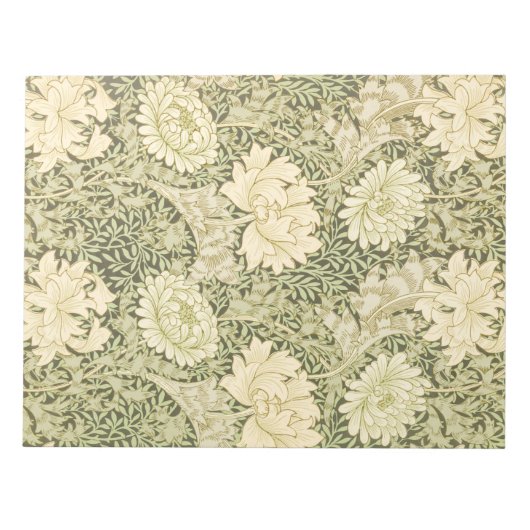 Chrysanthemum Flower Pattern (door William Morris) Notitieblok (Voorkant)