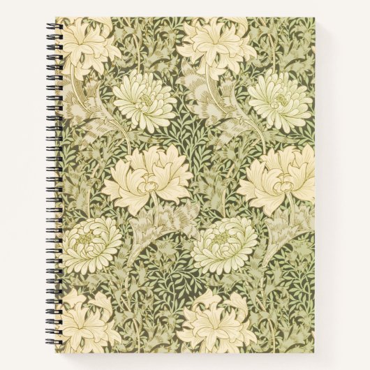Chrysanthemum Flower Pattern (door William Morris) Notitieboek (Voorkant)