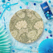 Chrysanthemum Flower Pattern (door William Morris) Papieren Bordje (Feest)